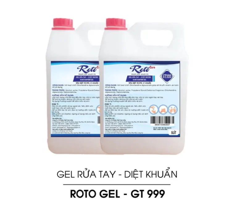 Hai can gel rửa tay khô Roto Care GT999 loại 5 lít